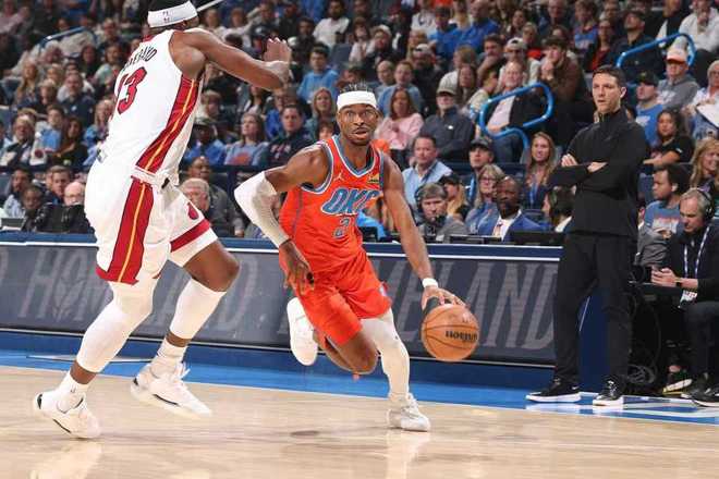 聯(lián)盟第一！亞歷山大29+8雷霆逆轉(zhuǎn)熱火 維金斯23分霍姆格倫16+9